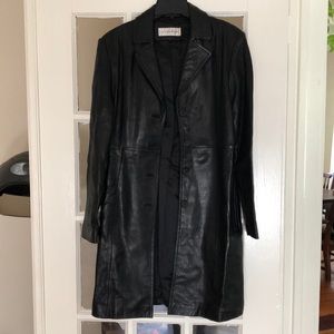 Jones New York Leather Coat